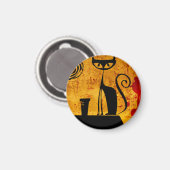 Hauskatze Magnet (Vorderseite/Rückseite)