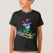 HAUSKATZE (Rainbow DJ Cat) T-Shirt (Vorderseite)