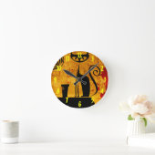 Hauskatze Runde Wanduhr (Zuhause)