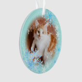 Hauskatze Weihnachtsgebäck Ornament (Vorderseite)
