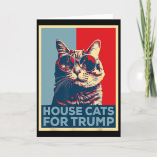 Hauskatzen für Trump 2024 Trump Gewonnen Karte