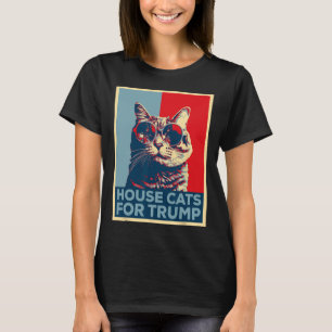 Hauskatzen für Trump 2024 Trump Gewonnen T-Shirt