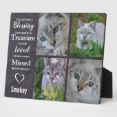 Hauskatzen-Gedächtnisgeschenk für Haustiere Beilei Fotoplatte (Seite)