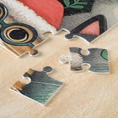 Hauskatzen und Weihnachtsbaum Puzzle (Seite)