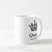 Hauskönigin | Personalisierte Kaffee-Tasse Kaffeetasse (VorderseiteRechts)