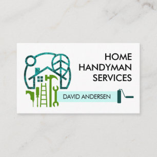 Hauslandschafts-Handyman-Reparaturwerkzeuge Visitenkarte