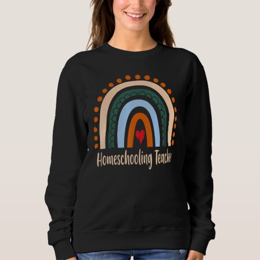 Hauslehrer Boho Rainbow Abschluss als Sweatshirt (Vorderseite)
