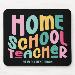 Hauslehrer Farbiger Text Mousepad