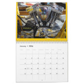 Häuslich Vee-twin-Motorrad-Motor Kalender (Jan 2026)