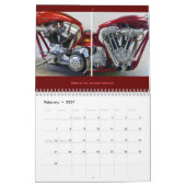 Häuslich Vee-twin-Motorrad-Motor Kalender (Feb 2027)