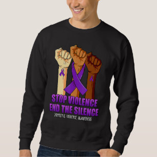 Häusliche Gewalt Aufhören Mit Gewalt Schweigen Bee Sweatshirt