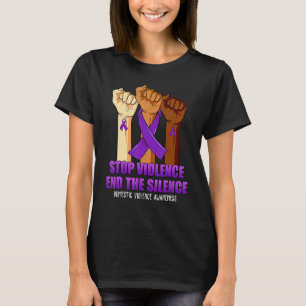 Häusliche Gewalt Aufhören Mit Gewalt Schweigen Bee T-Shirt