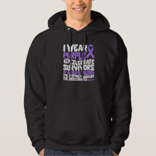 Häusliche Gewalt Aufklärungsarbeit Ich Trage Lila  Hoodie