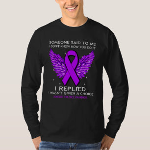 Häusliche Gewalt Aufklärungsarbeit  Mir wurde kein T-Shirt