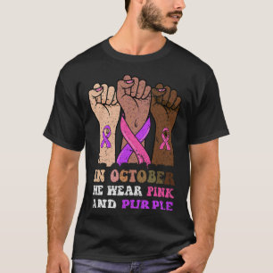 Häusliche Gewalt Brustkrebsbewusstsein Lila P T-Shirt