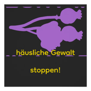 häusliche Gewalt stoppen  Poster