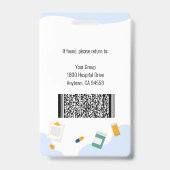 Häusliche Krankenpflege / examinierte Krankenpfleg Ausweis (Rückseite)