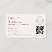Häusliche Pflegekraft QR-Code Visitenkarte (Vorderseite)