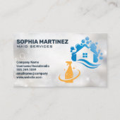 Häusliche Seifenblasen | ReinigSpray Visitenkarte (Vorderseite)