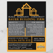 Hauslogo, Gebäude-Firma, Bauwerbespot Flyer (Vorne)