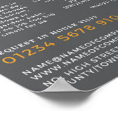 Hauslogo, Gebäude-Firma, Bauwerbespot Poster (Ecke)