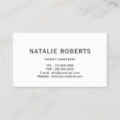 Hauslogo Zuhause Reinigung Zimmermädchenservice Sc Visitenkarte (Rückseite)