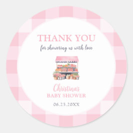 Hausmädchen Babydusche Danke Runder Aufkleber