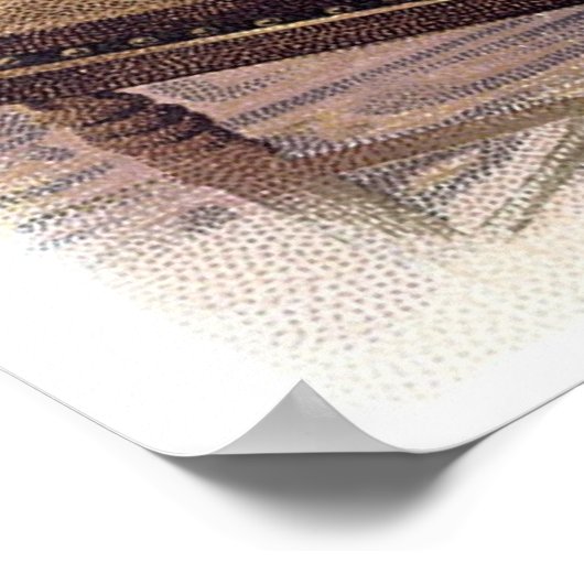 Hausmäher mit Nähmaschine Poster (Ecke)