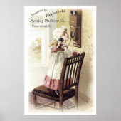 Hausmäher mit Nähmaschine Poster (Vorne)