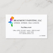 Hausmaler, Farbspritzer-Visitenkarte Visitenkarte (Vorderseite)