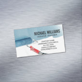 Hausmaler | Farbwalze an der Wand Magnetische Visitenkarte (Beispiel)