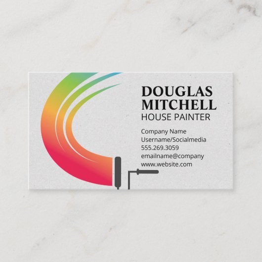 Hausmaler | Paint Roller Visitenkarte (Vorderseite)