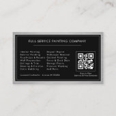 Hausmaler-QR-Code-Malservice Visitenkarte (Rückseite)