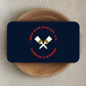 Hausmaler überkreuzte Pinsel bürstet Visitenkarte