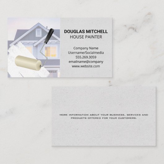 Hausmaler Visitenkarte (Vorne/Hinten)