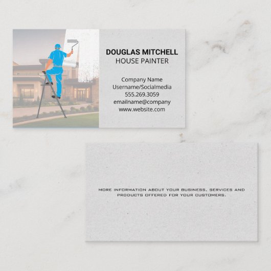 Hausmaler | Zuhause Visitenkarte (Vorne/Hinten)