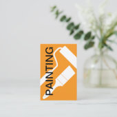 Hausmalerei Einfach Moderne Cool Visitenkarte (Stehend Vorderseite)