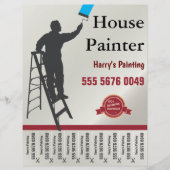 Hausmalerei Service Kleine Unternehmen Flyer (Vorderseite)