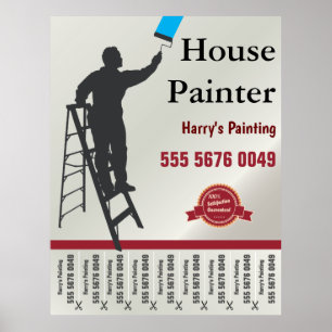 Hausmalerei Service Kleine Unternehmen Flyer Poster