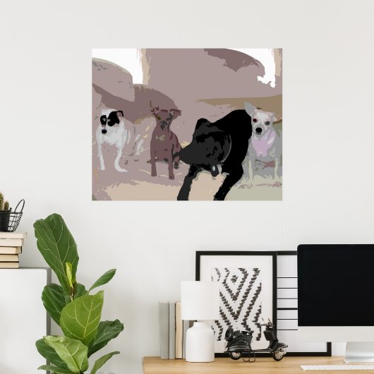 Hausmann Dogs Poster (Heimbüro)