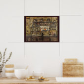 Hausmauer am Fluss durch Egon Schiele Poster (Küche)