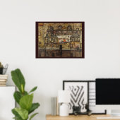 Hausmauer am Fluss durch Egon Schiele Poster (Heimbüro)