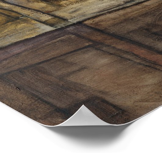 Hausmauer am Fluss durch Egon Schiele Poster (Ecke)