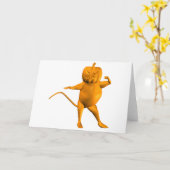 HausMaus Karte (Gelbe Blume)