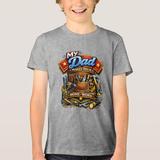 Hausmeister (1) Tri-Blend shirt (Vorderseite)