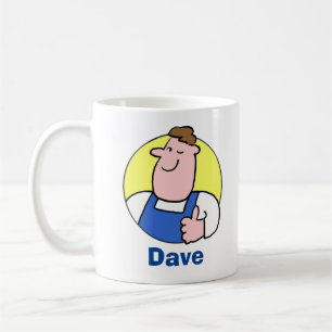 Hausmeister Bild mit Namen. Mädchen für alles Kaffeetasse