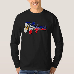 Hausmeister Filipino Vintage Heritage DNA-Flagge T-Shirt