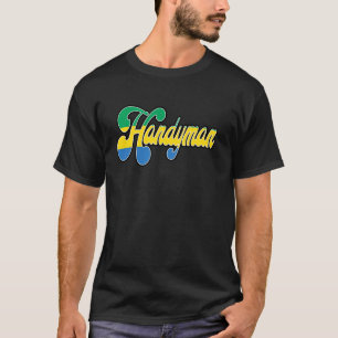 Hausmeister Gabunesisches Vintage-Erbe DNA-Flagge T-Shirt