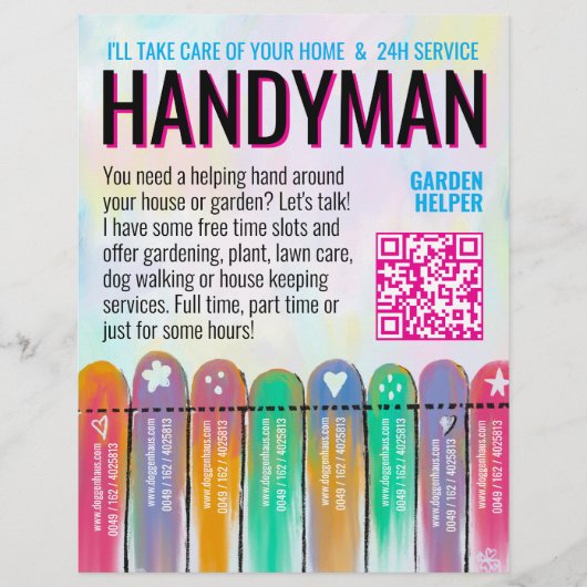 Hausmeister-Gartenservice Flyer (Vorne)