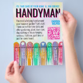 Hausmeister-Gartenservice Flyer (Hand)